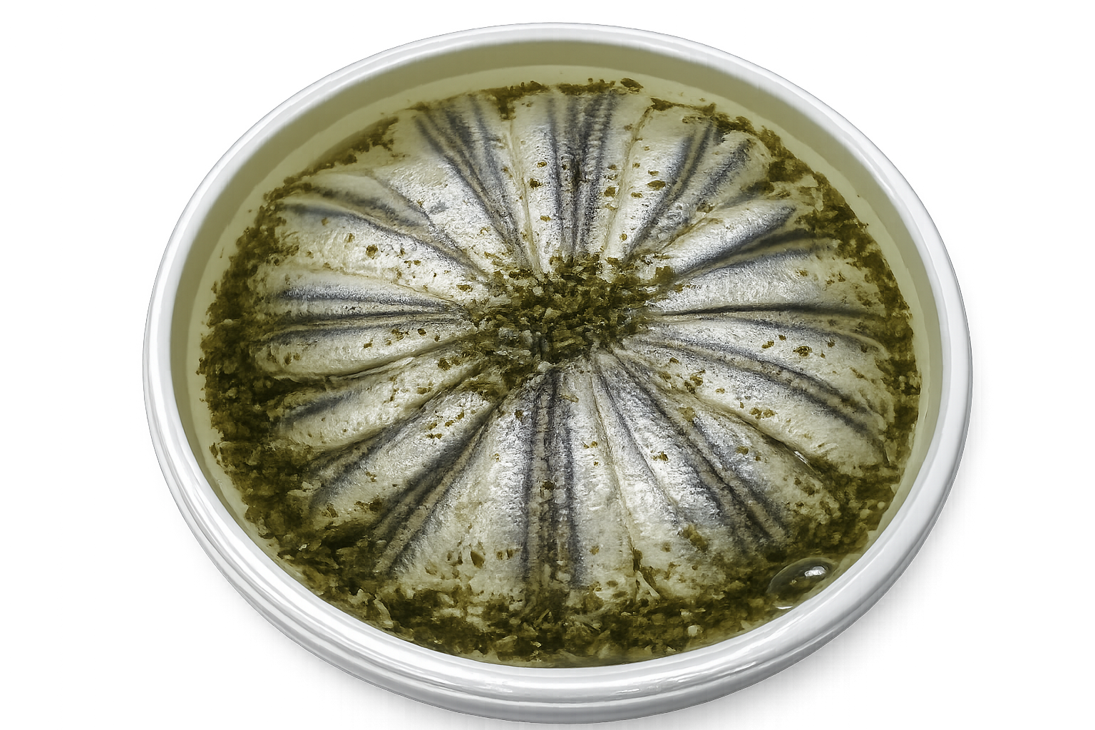 Anchois marinés à l’ail et persil – forme alternative